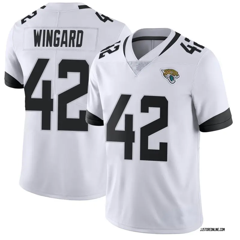 Brenton Strange Men's Nike White Jacksonville Jaguars Vapor Untouchable Elite Custom Jersey