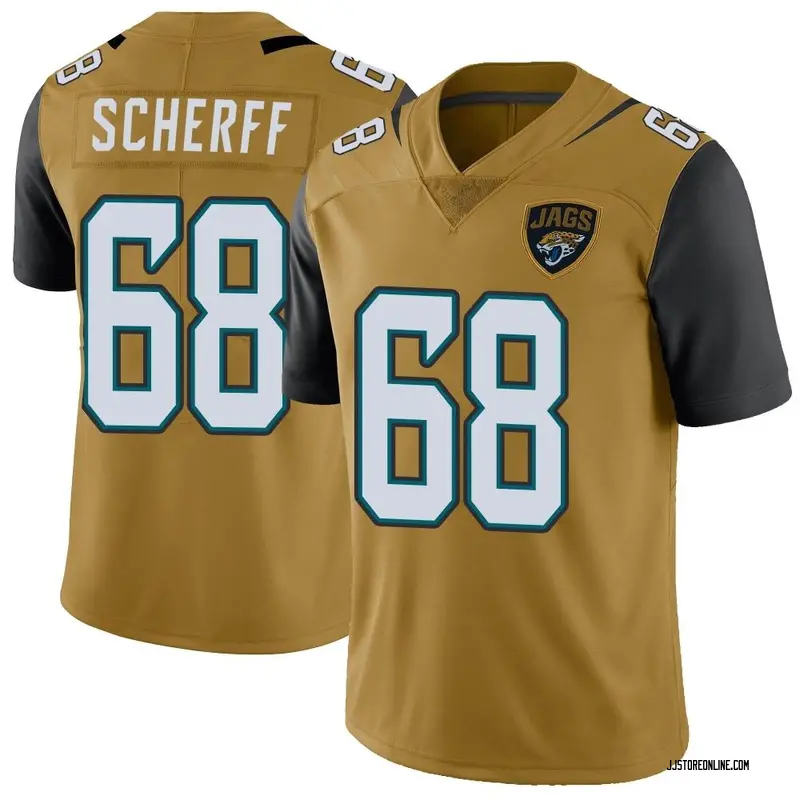 Washington Football Team Brandon Scherff Golden Edition Black Vapor Elite  Jersey - Bluefink