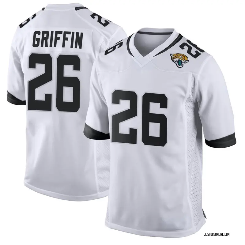 Shaquill Griffin White Jacksonville Jaguars Game-Used #26 Jersey vs.  Indianapolis Colts on October … in 2023