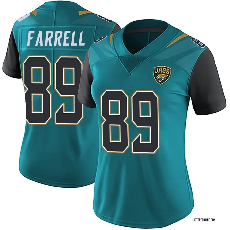 Luke Farrell 89 Jacksonville Jaguars Super Bowl LVII Super Bowl LVII Teal  Men Game Jersey - Bluefink